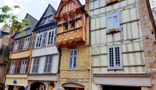 Maisons à colombages à Quimper.