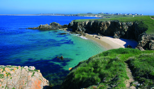 Crique sur l'île d'Hoëdic,.