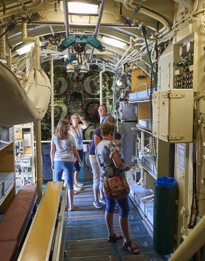 Visite à l'intérieur du Sous-Marin Flore à Lorient la Base